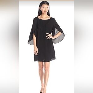 AGB - AGB Angel Sleeve Swing Cocktail Dress